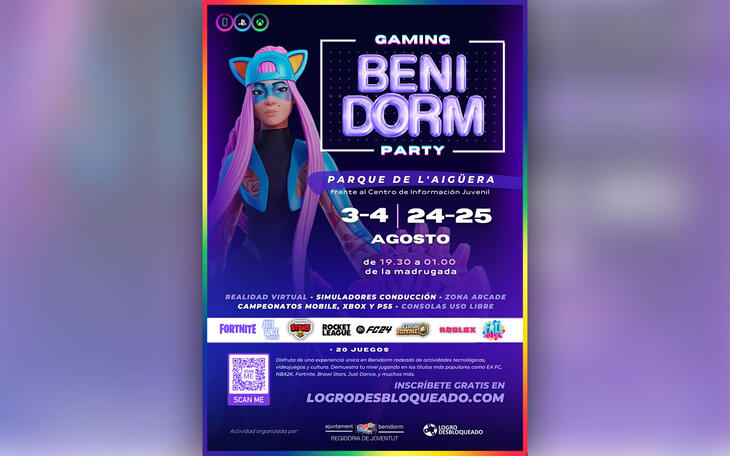 Juventud organiza una nueva edición del ‘Gaming Benidorm Fest’ el primer y último fin de semana de agosto
